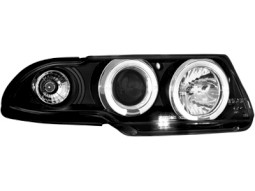 Faróis Angel eyes para Opel Astra F 91-94 _2 angel eyes _ black