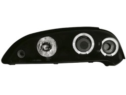 Faróis Angel eyes para Opel Tigra 94-00 _2 angel eyes_ black