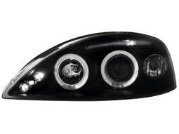 Faróis Angel eyes para Opel Corsa C 01-03 _2 angel eyes _ black