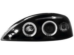 Faróis Angel eyes para   Opel Corsa C 01-03 _2 angel eyes _ black