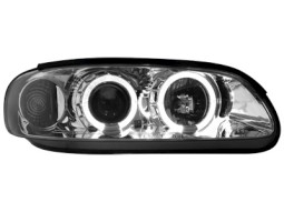 Faróis Angel eyes para Opel Omega B 94-99 _2 angel eyes _ chrome