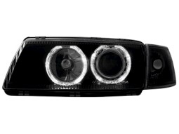 Faróis Angel eyes para Opel Vectra A 88-95 _2 angel eyes _ black