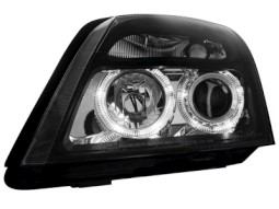 Faróis Angel eyes para   Opel Vectra C 02-04 _2 angel eyes _ black