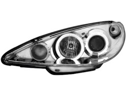 Faróis Angel eyes para Peugeot 206 98-07 _2 angel eyes