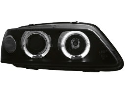Faróis Angel eyes para Peugeot 306 93-97 _2 angel eyes _ black