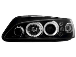 Faróis Angel eyes para Peugeot 306 97-00 _2 angel eyes _ black