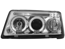 Faróis Angel eyes para Peugeot 205 83-96 _2 angel eyes _ chrome