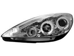 Faróis Angel eyes para Peugeot 307 01-04.05_2 angel eyes _ chrome