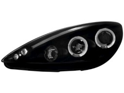 Faróis Angel eyes para   Peugeot 307 01-04.05 _2 angel eyes _ black