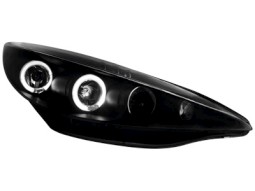 Faróis Angel eyes para   Peugeot 207 06+ _2 angel eyes _ black