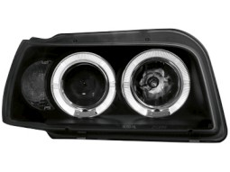 Faróis Angel eyes para Renault Clio I 90-96 _2 angel eyes _ black