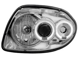 Faróis Angel eyes para Renault Clio II 98-01 _2 angel eyes
