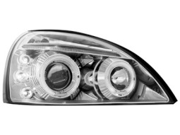 Faróis Angel eyes para Renault Clio MK3 01-05 _2 angel eyes _ chrome
