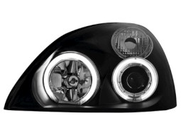 Faróis Angel eyes para Renault Clio MK3 01-05 _2 angel eyes _ black