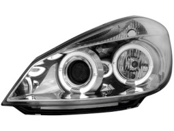 Faróis Angel eyes para Renault Clio III 05+ _2 angel eyes