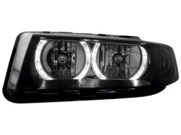 Faróis Angel eyes para Seat Leon/Toledo 99-04 _ halo rims _ black