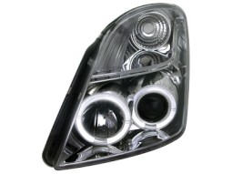 Faróis Angel eyes para Suzuki Swift 05-10_2 angel eyes_chrome