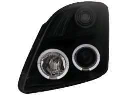 Faróis Angel eyes para Suzuki Swift 05-10_2 angel eyes _ black