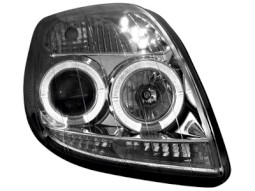 Faróis Angel eyes para Toyota Yaris 06+ _2 angel eyes