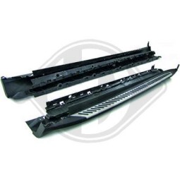 Estribos laterais mais abas de roda para BMW X5 2007-2013