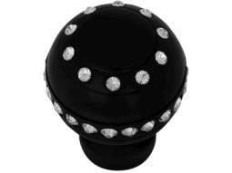 Manete de mudanças Crystal Style round black