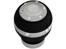 Manete de mudanças Crystal Style & leather black