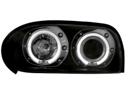 Faróis Angel eyes para VW Golf III 92-98 _ com 2 angel eyes _ black