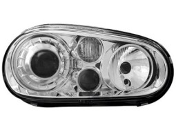 Faróis Angel eyes para VW Golf IV 97-04 R32-Look _ chrome