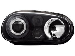 Faróis Angel eyes para VW Golf IV 97-04 R32-Look _ black
