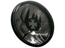 Faróis Angel eyes para  VW Golf I Iron cross cap _ lens blackchrome