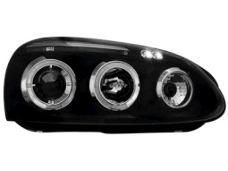 Faróis Angel eyes para VW Golf V 03-09 _ com 2 angel eyes _ black