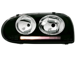 Faróis Angel eyes para  VW Golf III 92-98_ Golf V-Look _ black