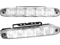 Lâmpadas de Luz de dia 5 hipower LED LxHxT 160x26x48mm