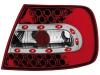 Farolins de Led Audi A4 B5 Lim. 95-99 / 99-01_ vermelho/crystal