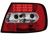 Farolins de Led Audi A4 B5 Lim. 95-10.00 _ vermelho/crystal