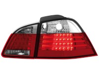 Farolins de Led BMW E61 Touring 04-10_ vermelho/crystal