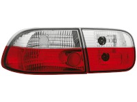 Farolins traseiros para  Honda Civic 92-95 2+4d _ vermelho/crystal
