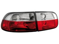 Farolins traseiros para  Honda Civic 92-95 3d _ vermelho/crystal