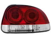 Farolins traseiros para  Honda CRX del Sol 93-96 _ vermelho/crystal