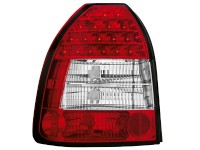 Farolins de Led Honda Civic 96-00 3d _ vermelho/crystal