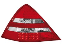 Farolins de Led Mercedes Benz SLK R170 96-04_vermelho/crystal