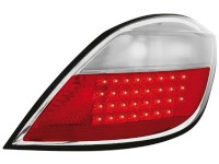 Farolins de Led Opel Astra H 5D 04+ _ vermelho/crystal