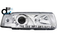 Faróis D-LITE BMW E36 Coupé 92-98_DAYTIME RUNNING LIGHTT_chrome