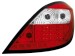 Farolins de Led Opel Astra H 04+ 5D _ vermelho/crystal