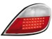 Farolins de Led Opel Astra H 5D 04+ _ vermelho/crystal