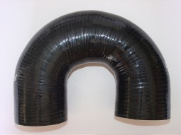 Tubo em silicone curva 180º diametro bocal 45mm
